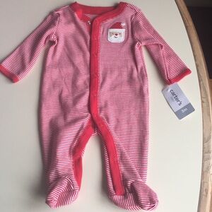Carter’s 3 Month Santa Footed Baby Outfit
